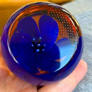 Signed Caithness Glass, Scotland paperweight